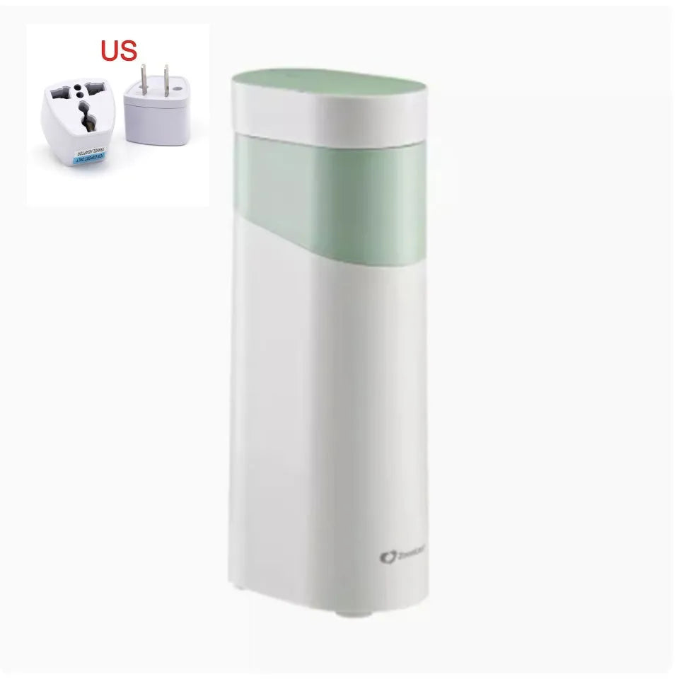 Desktop instant water dispenser with temperature control settings and compact design