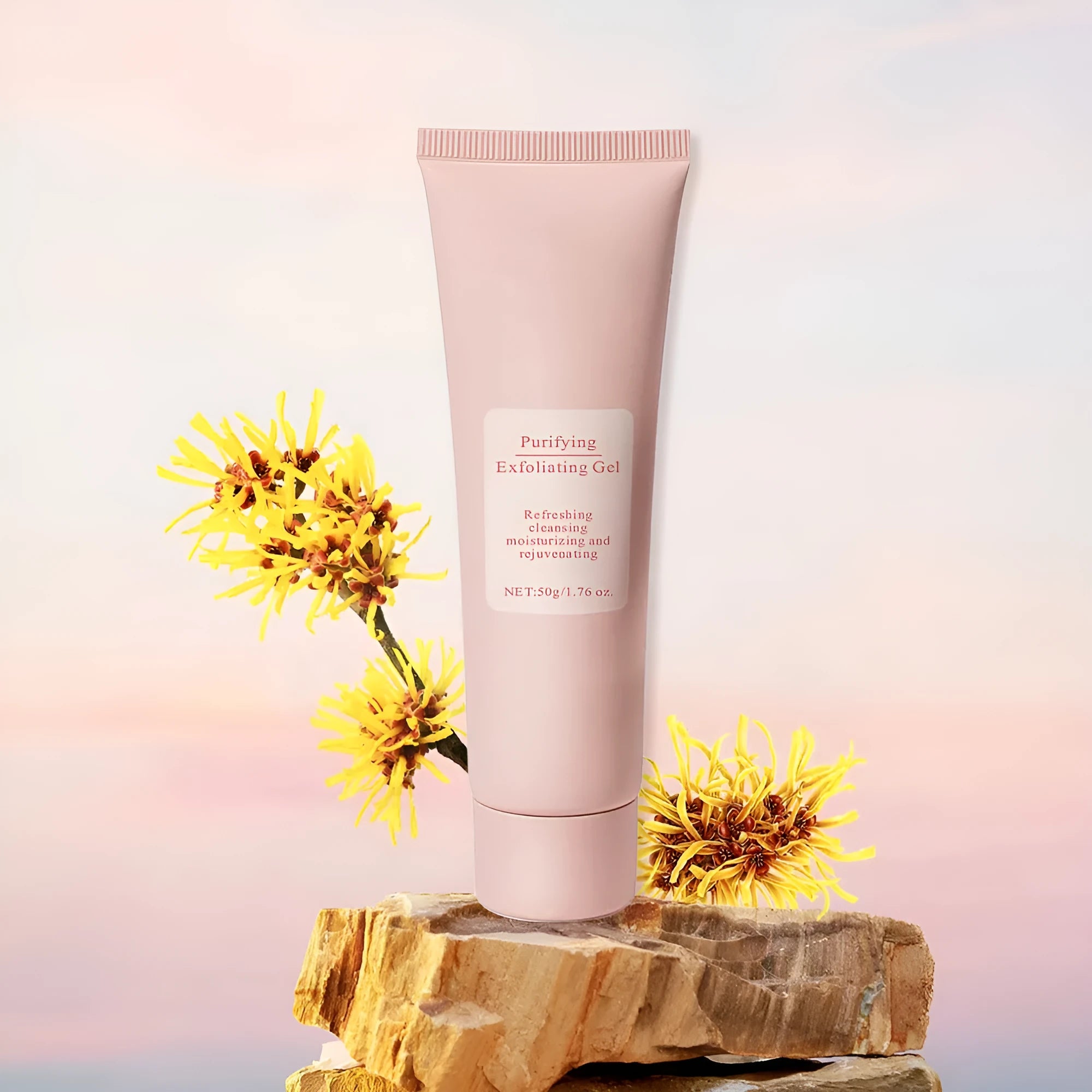 132g tube of moisturising facial exfoliating gel scrub for unisex skincare