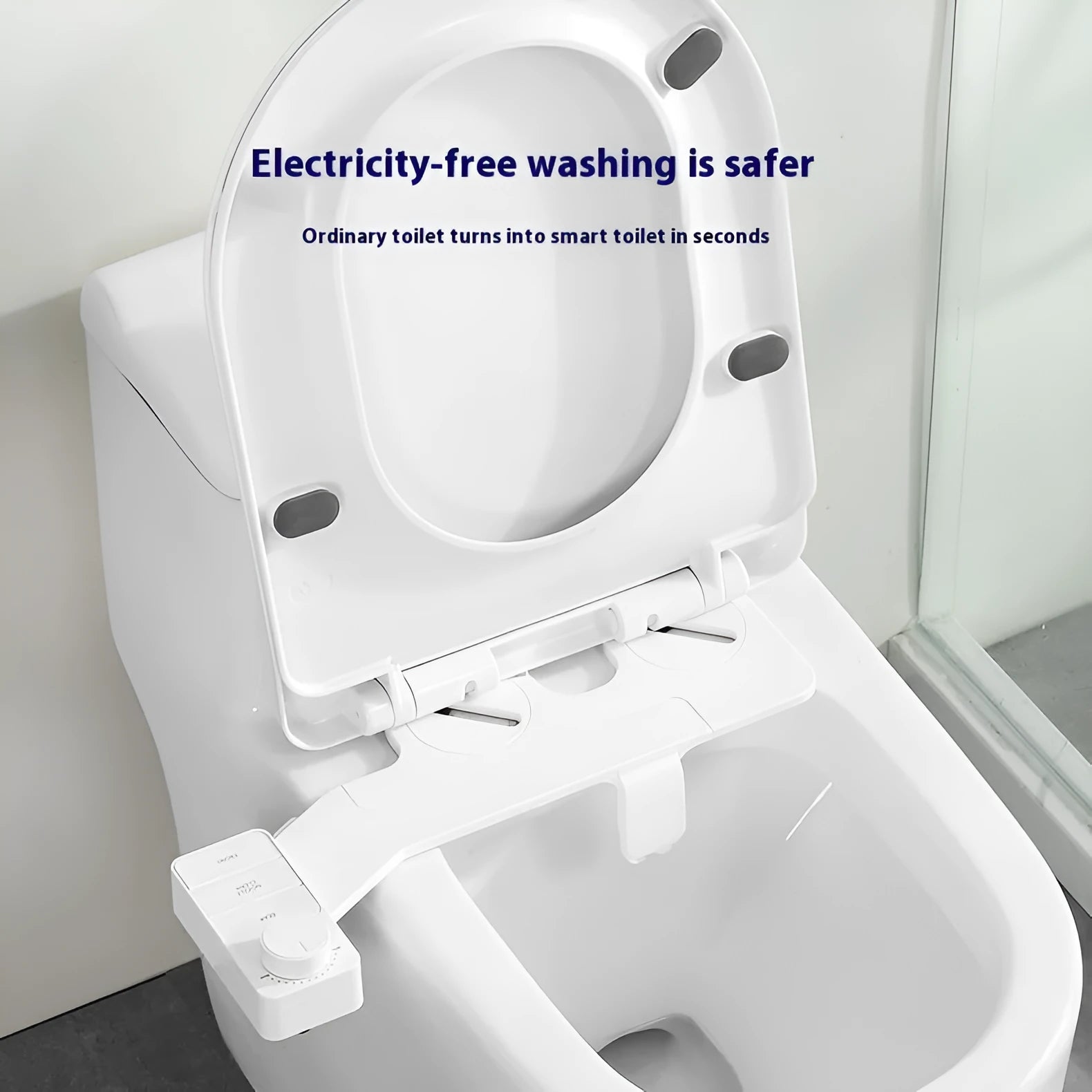 Pure white button wash butt-lifting tool with detachable components and no electricity requirement