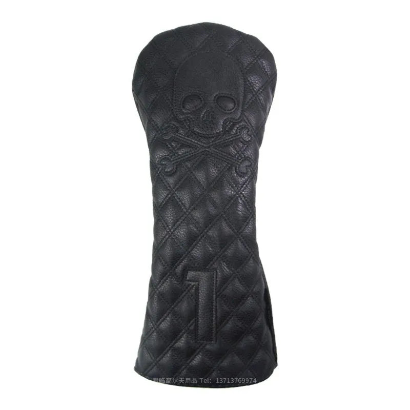 Black and white golf waterproof wooden pole protective cover for sports equipment
