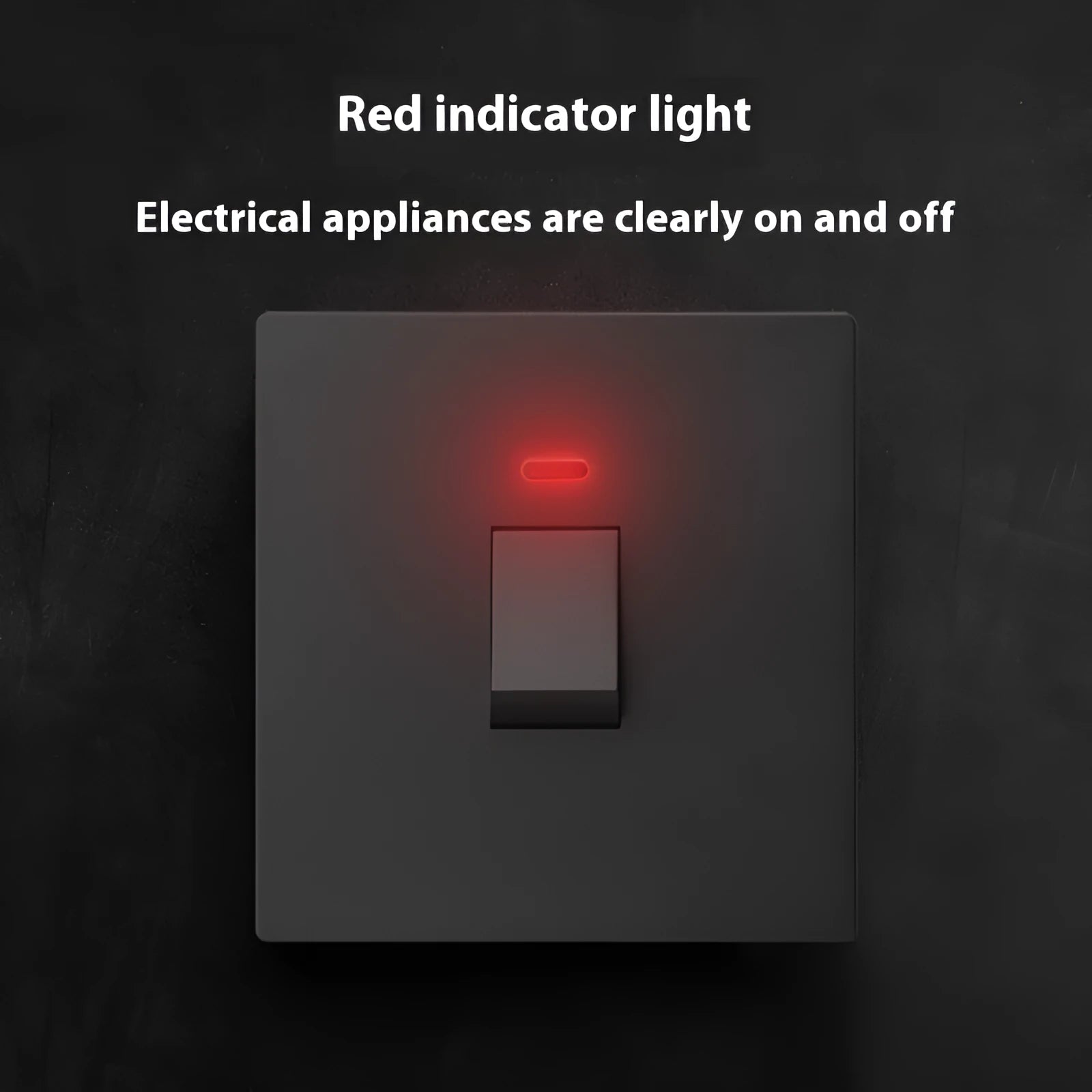 High-power illuminated circuit breaker switch for water heaters and air conditioners in gold finish
