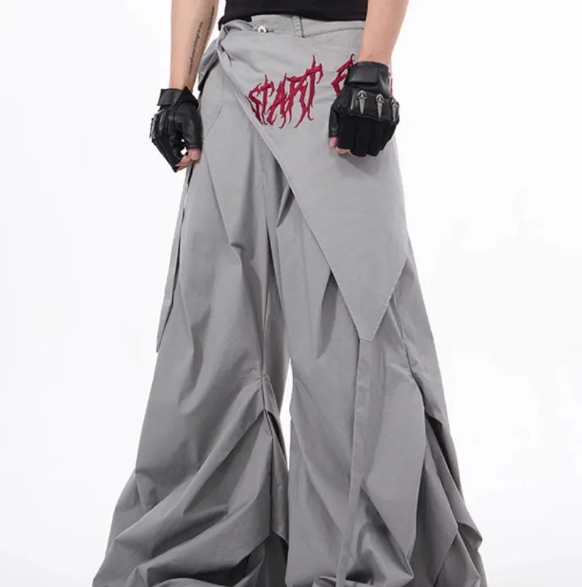 Boys wide-leg trousers in refined Korean style available in black grey white solid colours