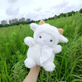 Plush cartoon lamb car tissue box cover for automobile and home decoration