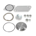 Silver aluminium alloy valve cover for automotive cooler EGR systems.
