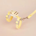 Adjustable cat lead with teddy bear and bee shapes in polyester material