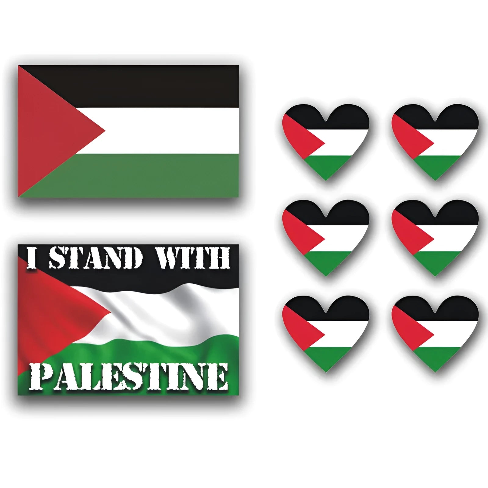 Palestinian flag car decal sticker with three colour design options