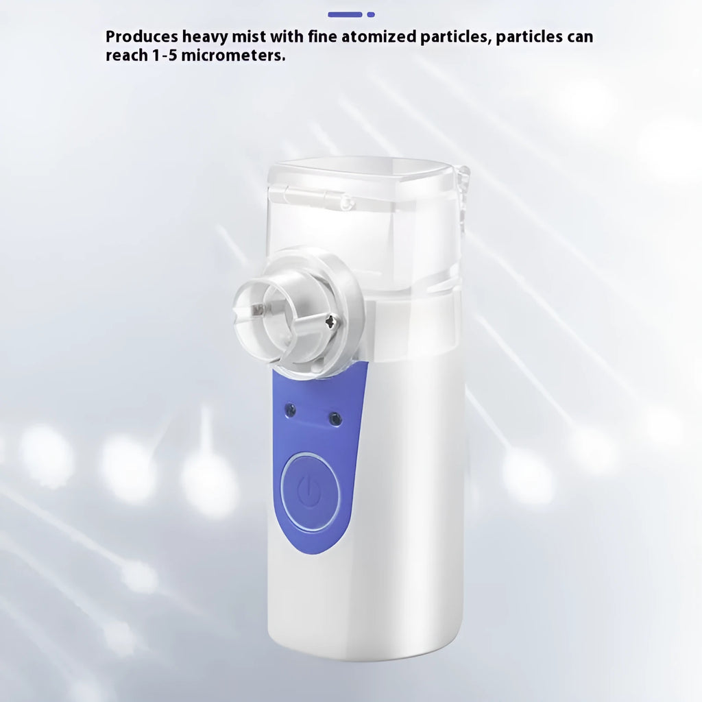 Plastic columnar USB handheld nebuliser with single fog outlet for household use
