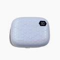 Automatic electric ultrasonic cleaning machine for invisible glasses in blue plastic casing