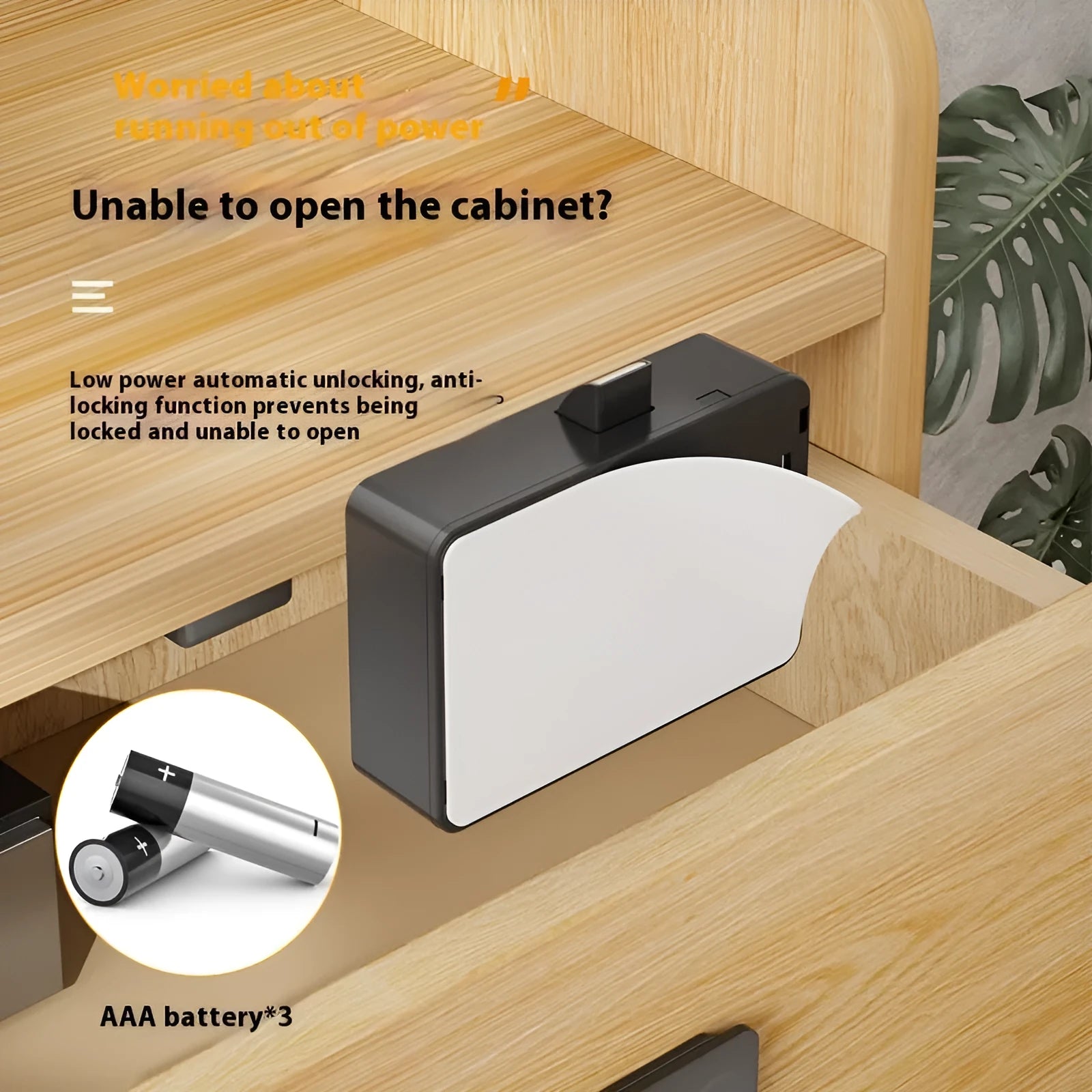 F079 punch-free invisible electronic drawer and wardrobe lock with key.