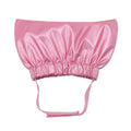 Pet shower cap with adjustable ear holes in gold colour for dog bath protection