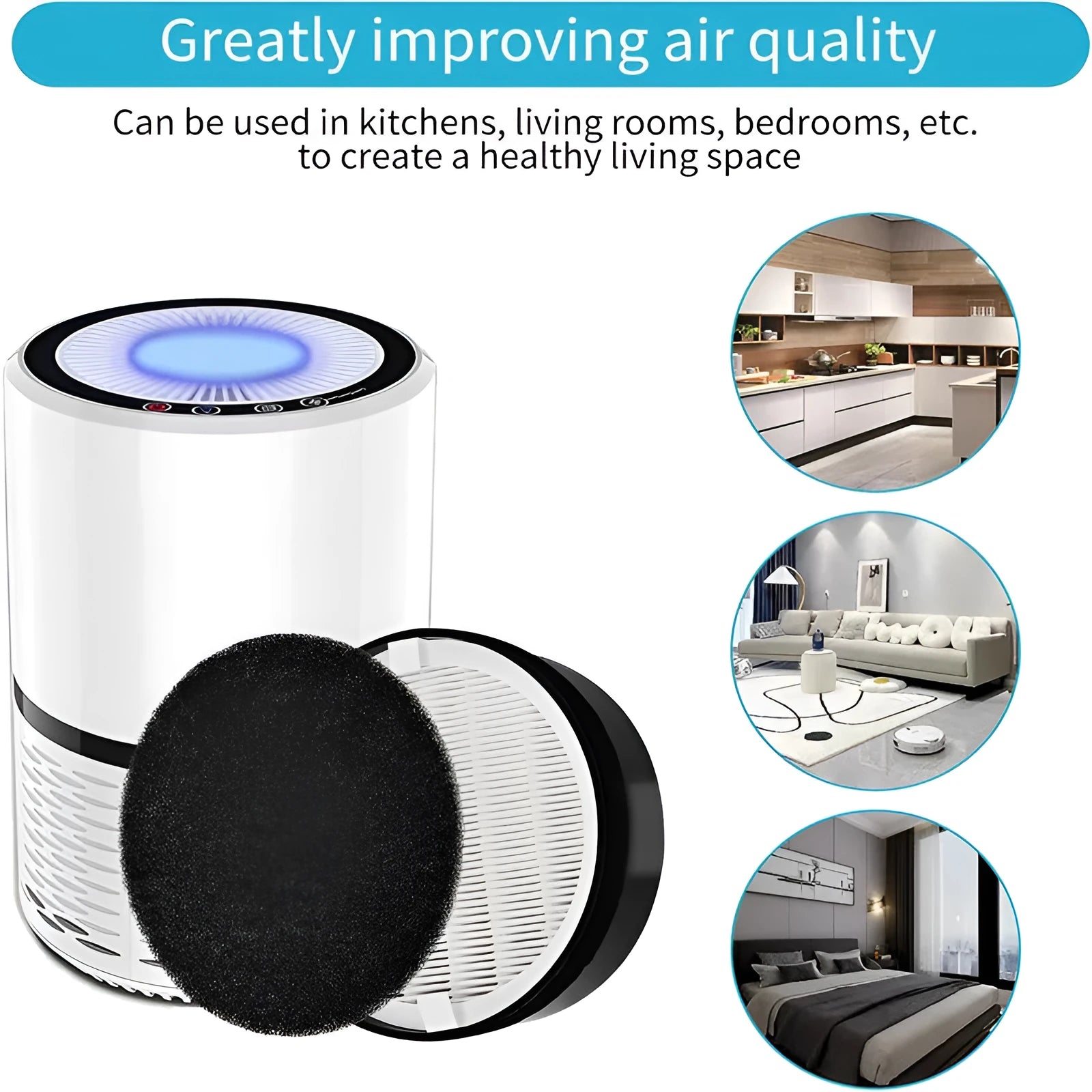 Levoit LV-H132 air purifier replacement filter screen and filter cotton kit