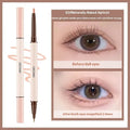 Double headed silkworm pen liquid eyeliner in Floating Platinum and Born Nude Apricot pearlescent colours