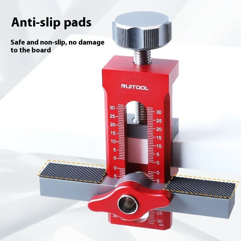 Aluminium alloy cabinet door installation aid tool for woodworking and DIY projects