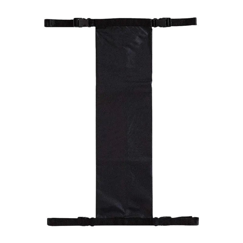 Black cylindrical outdoor pannier bag for wheelchair oxygen cylinder made from 600D Oxford cloth.