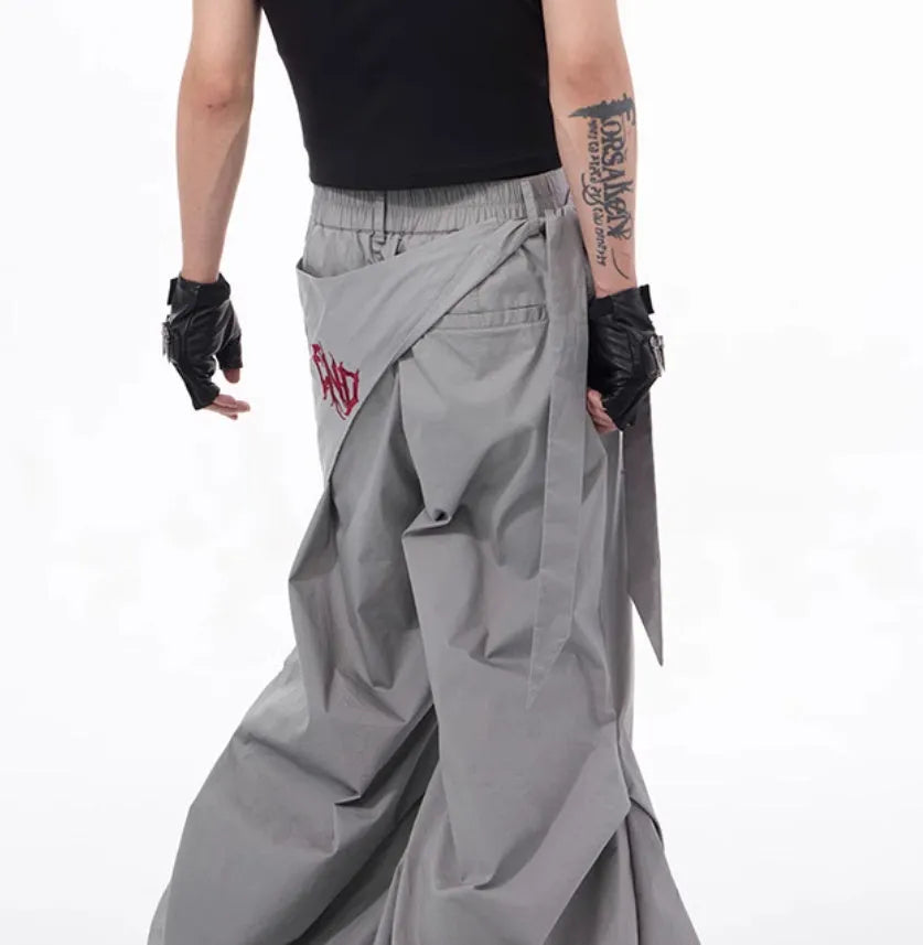 Boys wide-leg trousers in refined Korean style available in black grey white solid colours