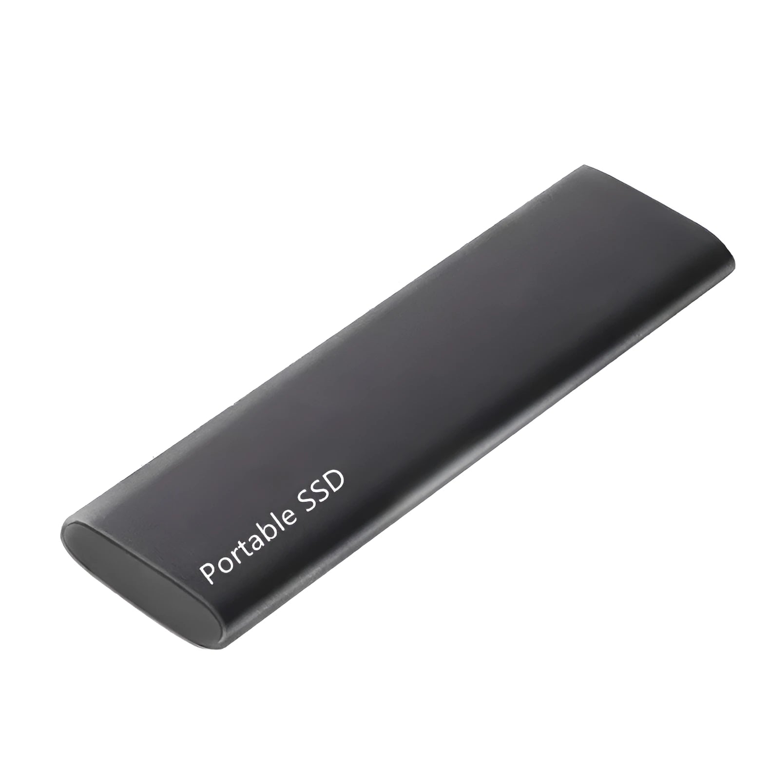 Portable mobile SSD hard drive with metal casing and ultra-thin design in red colour