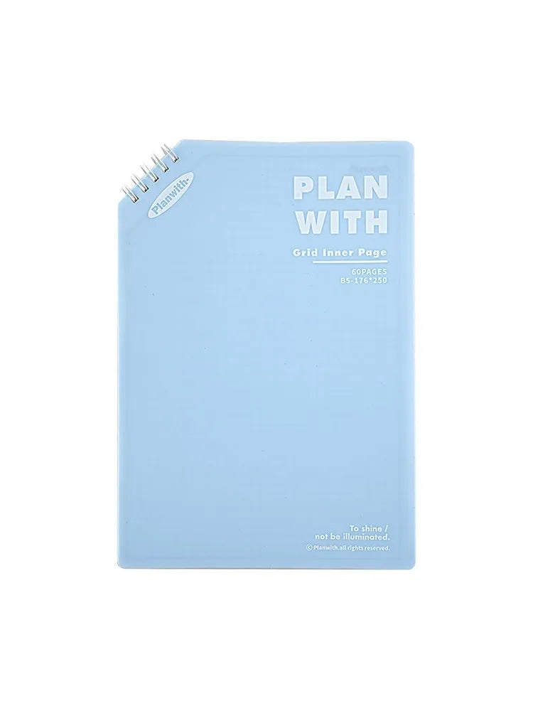 Oblique angle artsy ins style salt series student draft notebook with 60 sheets