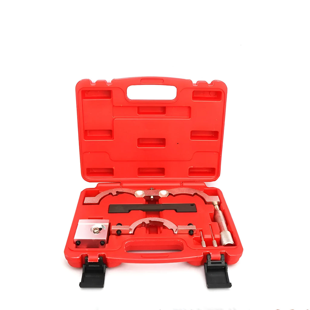 Opel 1.4 Oncla LUJ engine timing tool set with seven chrome-vanadium steel pieces.