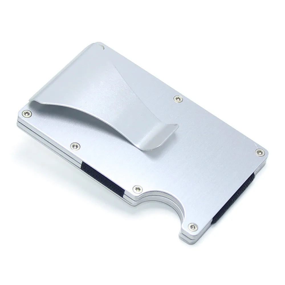 CH6600 carbon fibre and aluminium card holder with geometric design in various colours