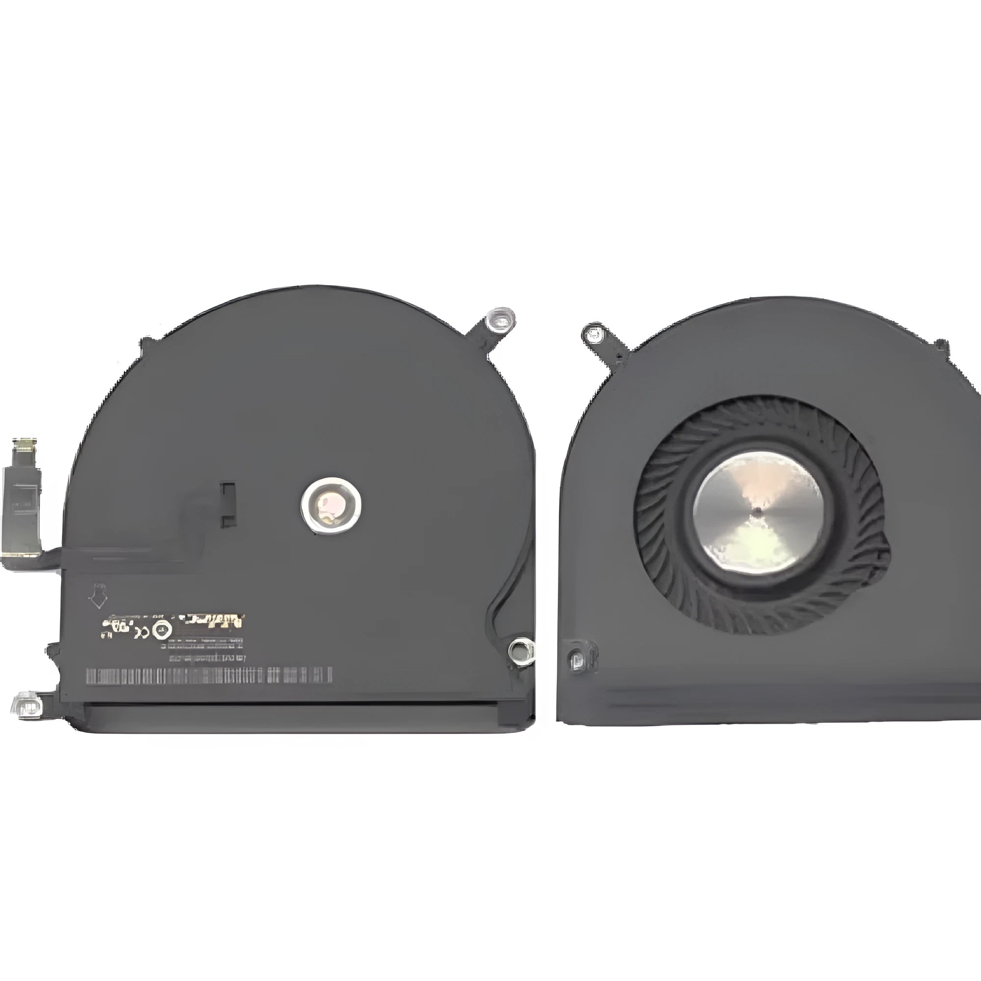 A1398 MacBook Pro laptop cooling fan replacement part on a cardboard box.