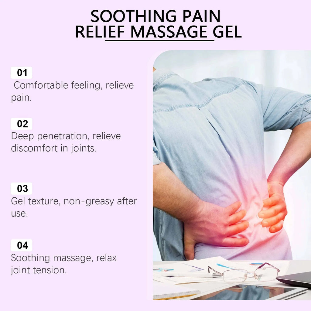 100g tube of joint and muscle massage gel for knee and elbow relief