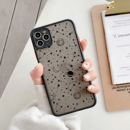 Clear transparent iPhone case with rubber bumper protection for multiple iPhone models