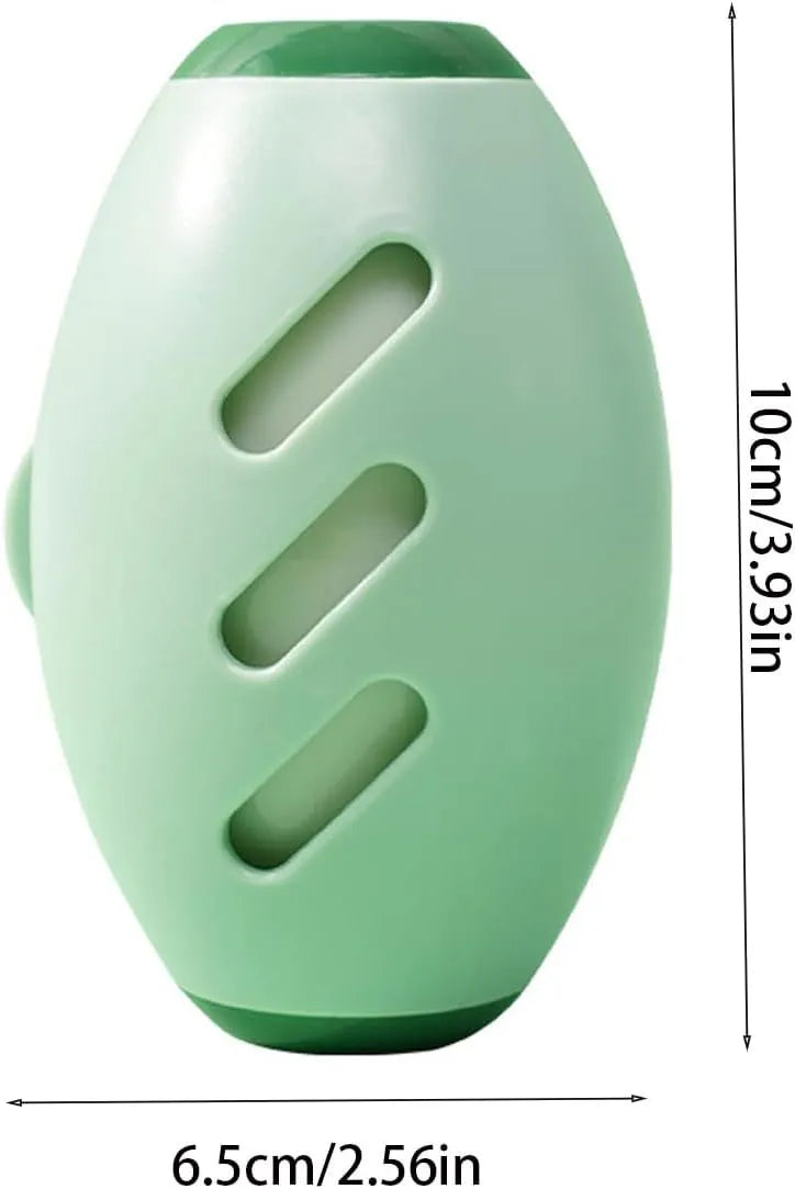 Green washable gel lint roller ball for removing pet hair from fabrics