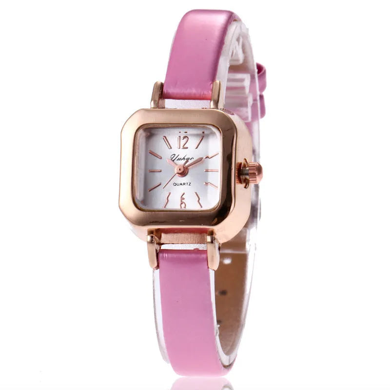 Women's fashion watch with alloy case and retro design in four colour options