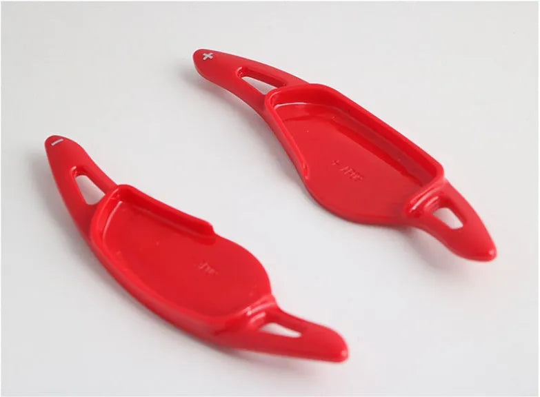 Carbon fibre steering wheel shift paddle modification kit in five colour options