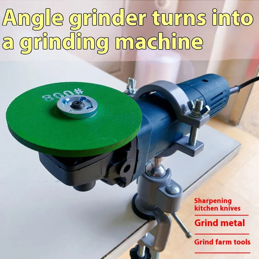 360 degree rotating bracket clamp vise with tungsten steel construction on workbench