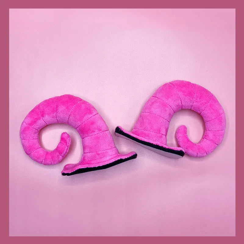 Composite fibre demon horn ornaments for motorcycle helmet customisation in four colour options