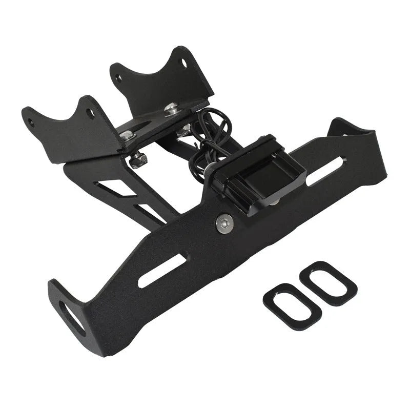 Black aluminium alloy licence plate bracket for Honda motorcycle short tail modifications