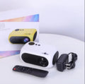 M24 micro mini portable projector in gold colour showing compact size and lightweight design