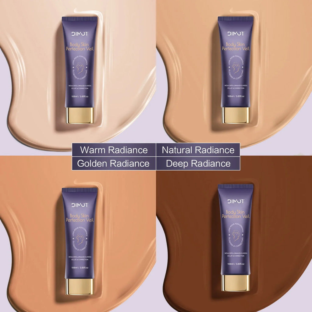 108ml body concealer makeup cream with brush for covering tattoos and birthmarks in four colours.