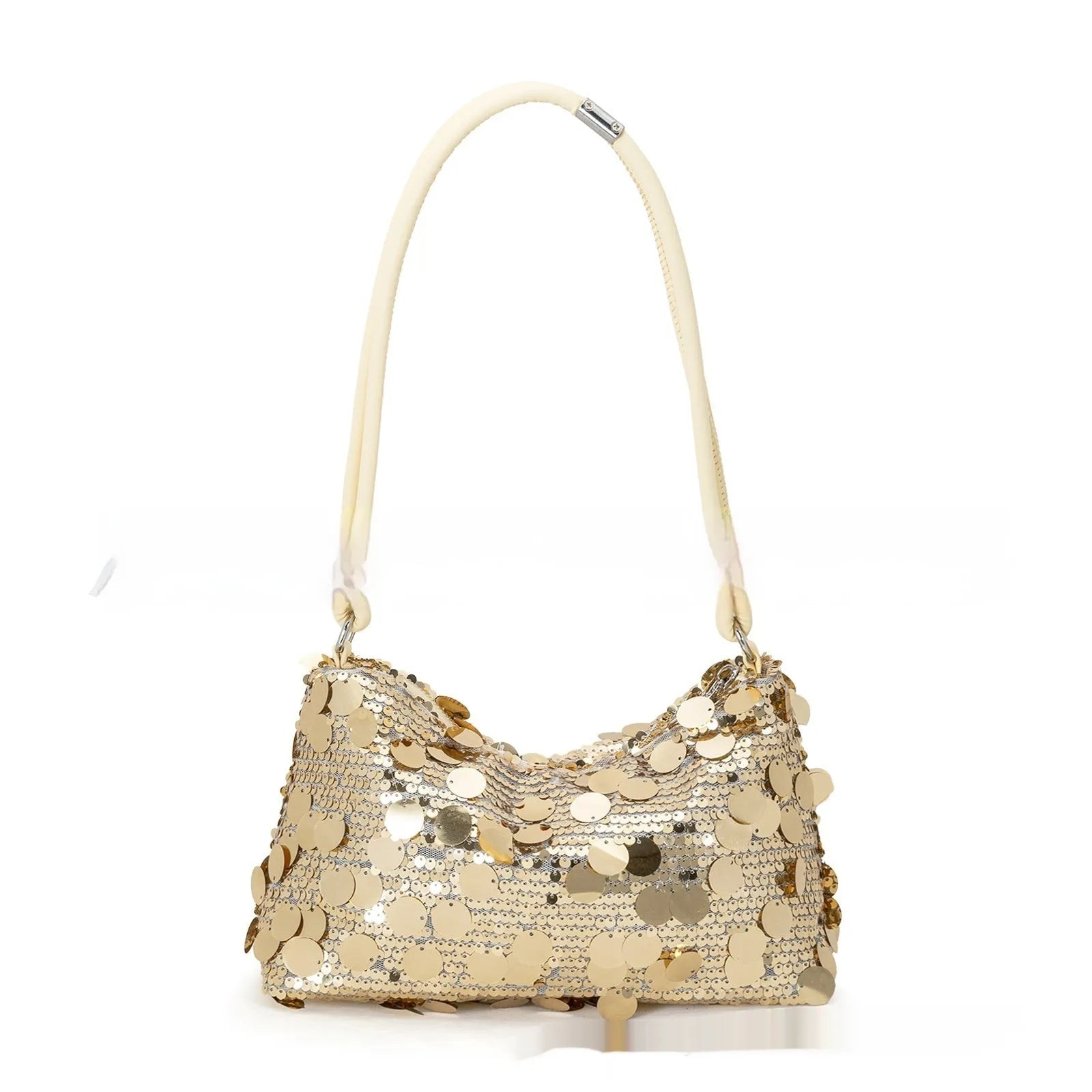 Women's underarm shoulder bag in urban simplicity style with sandwich pocket design