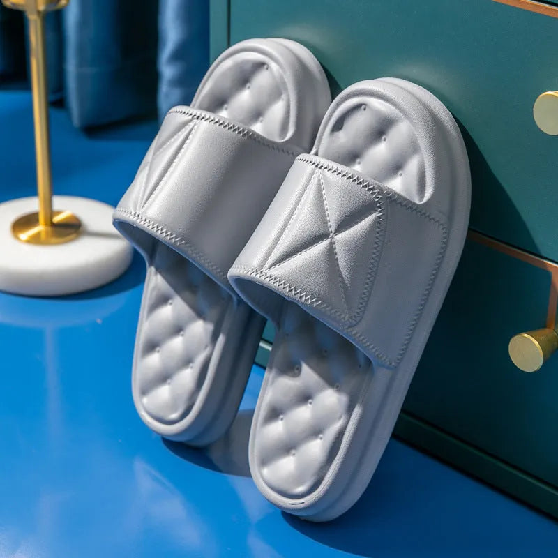 Non-slip EVA bathroom slippers with 3.5cm thick sole in multiple colour options