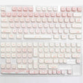Full set of PBT sublimation printed key caps for mechanical keyboards with over 98 keys