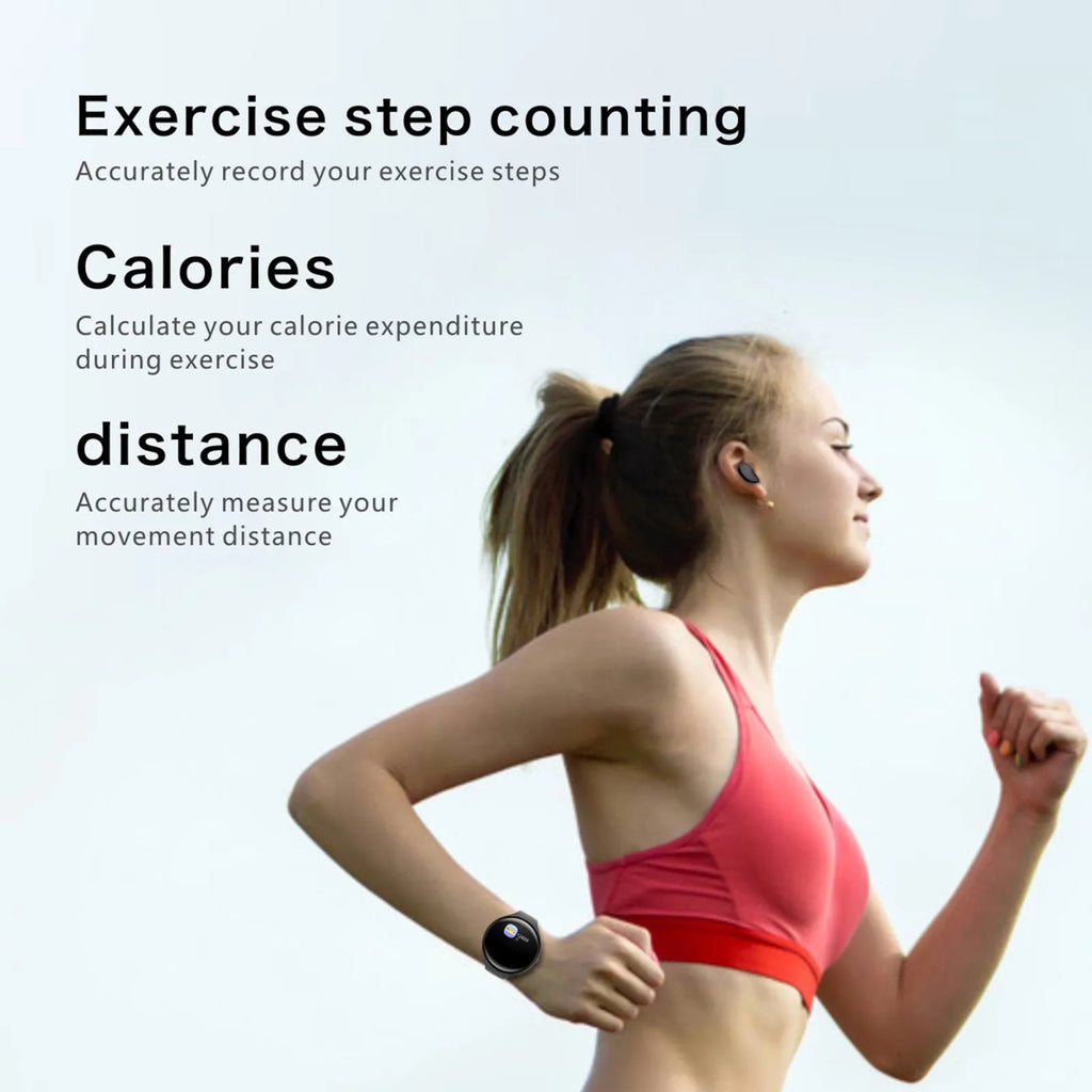 Black detachable smart watch and Bluetooth headset combo for fitness tracking and calls