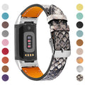 Genuine leather strap for Fitbit Charge 5 and Charge 6 smartwatch in multiple colour options.
