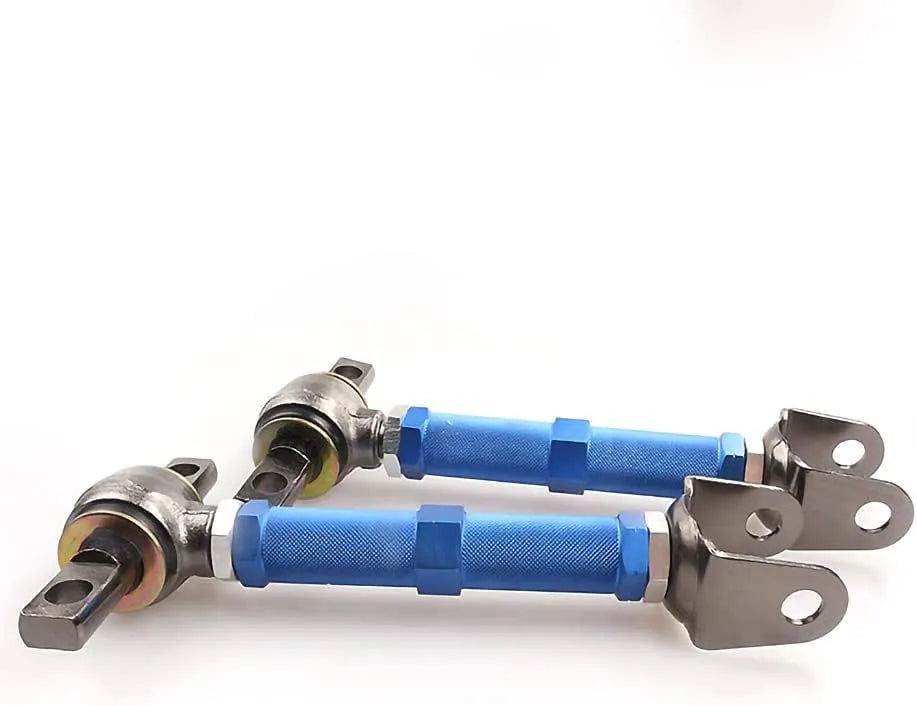 Honda Civic EP3 rear wheel recliner pull rod kit in aluminium alloy with blue and red colour options