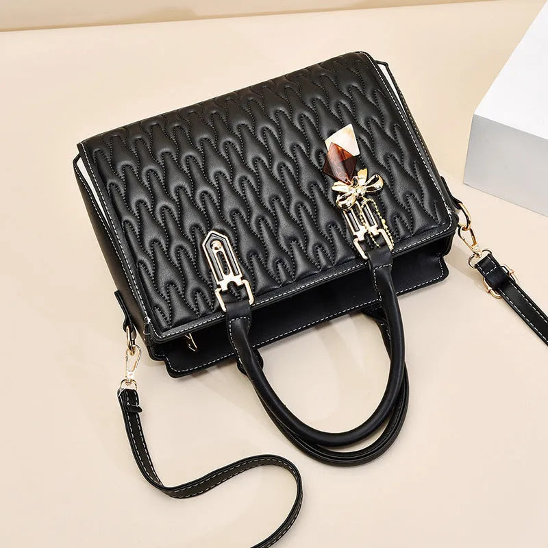 Women's polyester messenger bag with sandwich pocket design in multiple colour options
