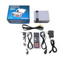 NES 8-bit retro game console with two controllers on white background